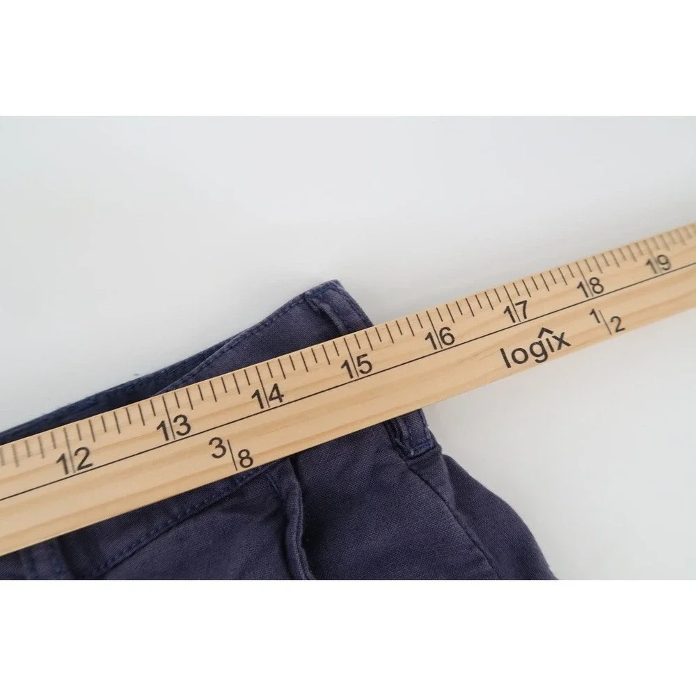 Faherty Malibu Shorts Cotton Linen Blend Summer‎ Dark Navy Men's Size 30